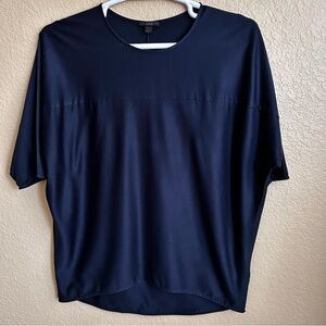 COS Relaxed Fit Short Sleeve Navy Top
